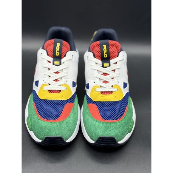 Polo Ralph Lauren JGR PP-SK-ATH athletic shoes White blue green red size 9.5 main image 11